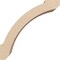 Ekena Millwork 5-inch W x 12-inch D x 12-inch H Lafayette Rough Cedar Woodgrain TimberThane Knee Brace, Primed BRCUR05X12X12LFTRCPR - alternate 4